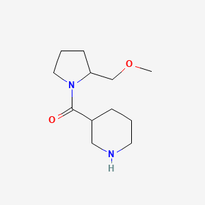 molecular formula C12H22N2O2 B1476922 (2-(Methoxymethyl)pyrrolidin-1-yl)(piperidin-3-yl)methanone CAS No. 2097978-32-8