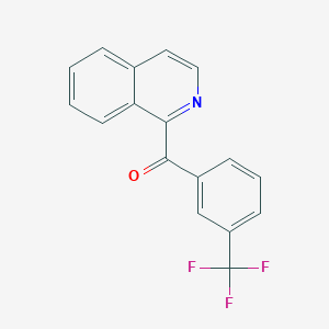 molecular formula C17H10F3NO B14769220 Isoquinolin-1-yl(3-(trifluoromethyl)phenyl)methanone 