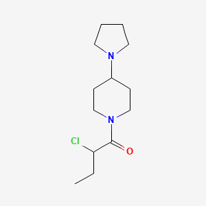 molecular formula C13H23ClN2O B1476927 2-氯-1-(4-(吡咯烷-1-基)哌啶-1-基)丁酮 CAS No. 2098038-24-3