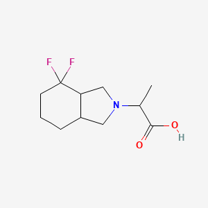 molecular formula C11H17F2NO2 B1476929 2-(4,4-difluorooctahydro-2H-isoindol-2-yl)propanoic acid CAS No. 2097948-97-3
