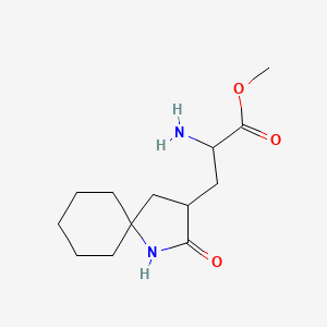 Methyl 2-amino-3-(2-oxo-1-azaspiro[4.5]decan-3-yl)propanoate