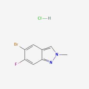 5-Bromo-6-fluoro-2-methyl-1H-1,3-benzodiazole hydrochloride