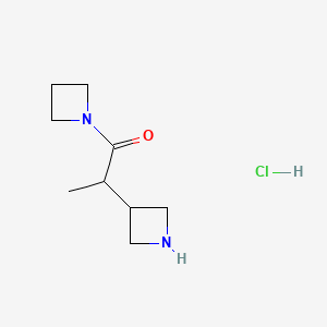 1-(Azetidin-1-yl)-2-(azetidin-3-yl)propan-1-one hydrochloride