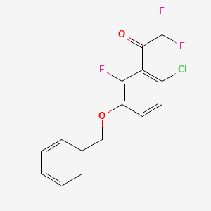 1-(3-(Benzyloxy)-6-chloro-2-fluorophenyl)-2,2-difluoroethanone