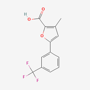 3-Methyl-5-(3-(trifluoromethyl)phenyl)furan-2-carboxylic acid