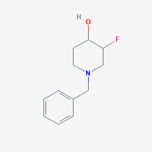 1-Benzyl-3-fluoropiperidin-4-ol