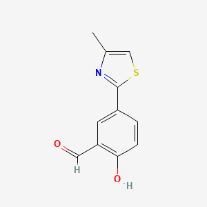 2-Hydroxy-5-(4-methylthiazol-2-yl)benzaldehyde