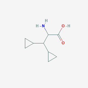 2-Amino-3,3-dicyclopropylpropanoic acid