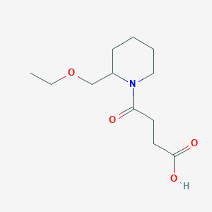 molecular formula C12H21NO4 B1476936 4-(2-(Ethoxymethyl)piperidin-1-yl)-4-oxobutanoic acid CAS No. 1994828-77-1