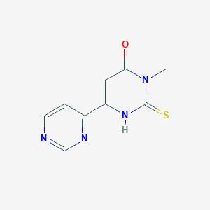 3-Methyl-6-pyrimidin-4-yl-2-sulfanylidene-1,3-diazinan-4-one