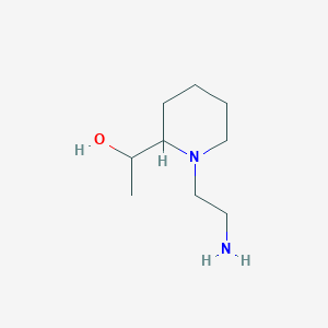 molecular formula C9H20N2O B1476938 1-(1-(2-氨基乙基)哌啶-2-基)乙醇 CAS No. 1864358-67-7