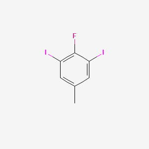 2-Fluoro-1,3-diiodo-5-methylbenzene