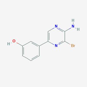 3-(5-Amino-6-bromopyrazin-2-yl)phenol