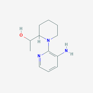 molecular formula C12H19N3O B1476941 1-(1-(3-Aminopyridin-2-yl)piperidin-2-yl)ethan-1-ol CAS No. 2098081-32-2
