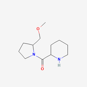 molecular formula C12H22N2O2 B1476942 (2-(Methoxymethyl)pyrrolidin-1-yl)(piperidin-2-yl)methanone CAS No. 2097948-50-8