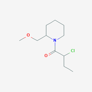 molecular formula C11H20ClNO2 B1476943 2-Chloro-1-(2-(methoxymethyl)piperidin-1-yl)butan-1-one CAS No. 2098079-12-8
