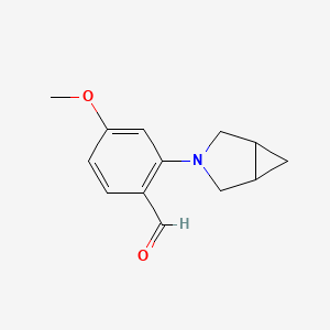 2-(3-Aza-bicyclo[3.1.0]hexan-3-yl)-4-methoxybenzaldehyde