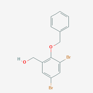 (2-(Benzyloxy)-3,5-dibromophenyl)methanol