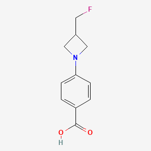 molecular formula C11H12FNO2 B1476945 4-(3-(Fluoromethyl)azetidin-1-yl)benzoic acid CAS No. 2092549-73-8