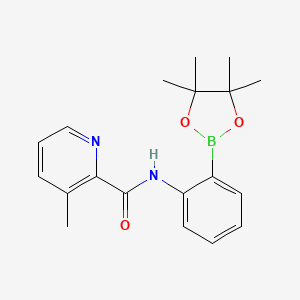 3-methyl-N-[2-(4,4,5,5-tetramethyl-1,3,2-dioxaborolan-2-yl)phenyl]pyridine-2-carboxamide