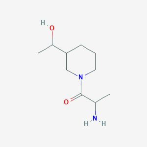 molecular formula C10H20N2O2 B1476948 2-Amino-1-(3-(1-hydroxyethyl)piperidin-1-yl)propan-1-one CAS No. 2097948-66-6