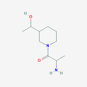 molecular formula C10H20N2O2 B1476948 2-氨基-1-(3-(1-羟乙基)哌啶-1-基)丙酮 CAS No. 2097948-66-6