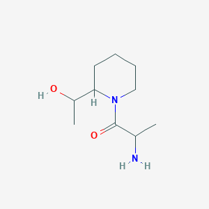 molecular formula C10H20N2O2 B1476951 2-Amino-1-(2-(1-hydroxyethyl)piperidin-1-yl)propan-1-one CAS No. 2097950-99-5