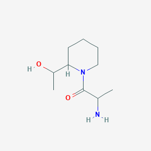 molecular formula C10H20N2O2 B1476951 2-氨基-1-(2-(1-羟乙基)哌啶-1-基)丙انون-1-酮 CAS No. 2097950-99-5