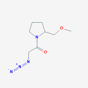 molecular formula C8H14N4O2 B1476954 2-Azido-1-(2-(methoxymethyl)pyrrolidin-1-yl)ethan-1-one CAS No. 2098078-95-4