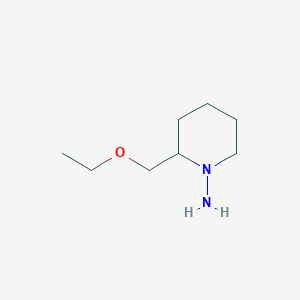 molecular formula C8H18N2O B1476958 2-(乙氧甲基)哌啶-1-胺 CAS No. 1934405-87-4