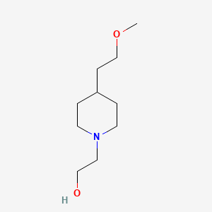 molecular formula C10H21NO2 B1476960 2-(4-(2-Methoxyethyl)piperidin-1-yl)ethan-1-ol CAS No. 2097995-07-6