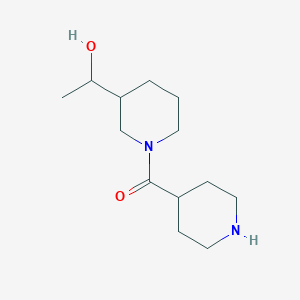 molecular formula C13H24N2O2 B1476965 (3-(1-Hydroxyethyl)piperidin-1-yl)(piperidin-4-yl)methanone CAS No. 2098128-38-0