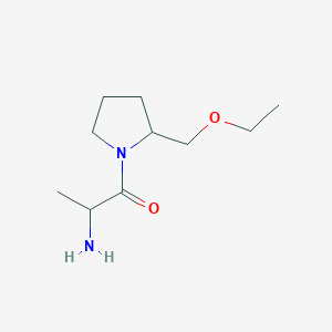 molecular formula C10H20N2O2 B1476967 2-Amino-1-(2-(ethoxymethyl)pyrrolidin-1-yl)propan-1-one CAS No. 2097950-65-5