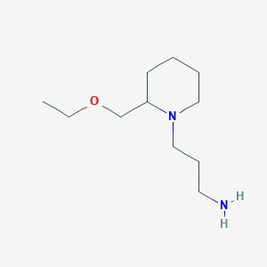 3-(2-(Ethoxymethyl)piperidin-1-yl)propan-1-amine