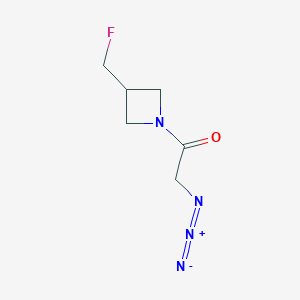 molecular formula C6H9FN4O B1476975 2-Azido-1-(3-(fluoromethyl)azetidin-1-yl)ethan-1-one CAS No. 2098014-39-0