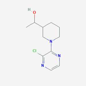 molecular formula C11H16ClN3O B1476977 1-(1-(3-Chloropyrazin-2-yl)piperidin-3-yl)ethan-1-ol CAS No. 2098079-72-0