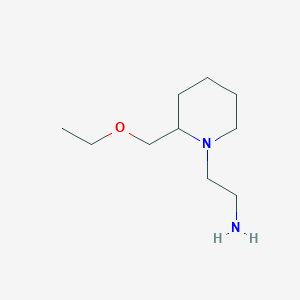 molecular formula C10H22N2O B1476983 2-(2-(Ethoxymethyl)piperidin-1-yl)ethan-1-amine CAS No. 1994874-55-3