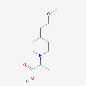 molecular formula C11H21NO3 B1476984 2-(4-(2-Methoxyethyl)piperidin-1-yl)propanoic acid CAS No. 2097944-28-8