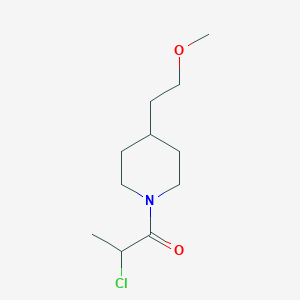 molecular formula C11H20ClNO2 B1476985 2-Chloro-1-(4-(2-methoxyethyl)piperidin-1-yl)propan-1-one CAS No. 2097978-99-7