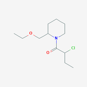 molecular formula C12H22ClNO2 B1476990 2-Chloro-1-(2-(ethoxymethyl)piperidin-1-yl)butan-1-one CAS No. 2098079-19-5