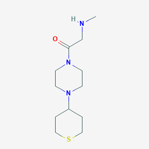 molecular formula C12H23N3OS B1477000 2-(methylamino)-1-(4-(tetrahydro-2H-thiopyran-4-yl)piperazin-1-yl)ethan-1-one CAS No. 2097981-70-7