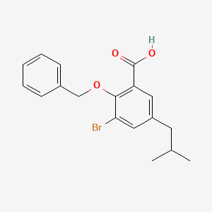 2-(Benzyloxy)-3-bromo-5-isobutylbenzoic acid