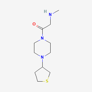 molecular formula C11H21N3OS B1477001 2-(Methylamino)-1-(4-(tetrahydrothiophen-3-yl)piperazin-1-yl)ethan-1-one CAS No. 1587789-76-1