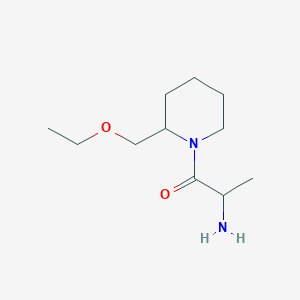 molecular formula C11H22N2O2 B1477002 2-Amino-1-(2-(ethoxymethyl)piperidin-1-yl)propan-1-one CAS No. 1993884-37-9