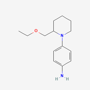 molecular formula C14H22N2O B1477003 4-(2-(Ethoxymethyl)piperidin-1-yl)aniline CAS No. 2098103-24-1