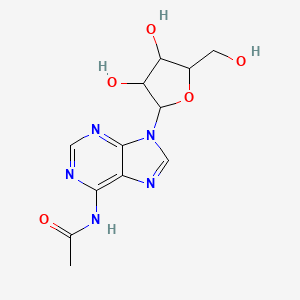 N-{9-[(2R,3R,4S,5R)-3,4-dihydroxy-5-(hydroxymethyl)oxolan-2-yl]-9H-purin-6-yl}acetamide