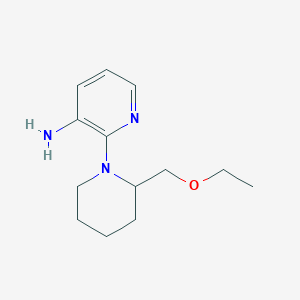 molecular formula C13H21N3O B1477004 2-(2-(乙氧甲基)哌啶-1-基)吡啶-3-胺 CAS No. 2098103-27-4