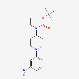 tert-Butyl (1-(3-aminophenyl)piperidin-4-yl)(ethyl)carbamate