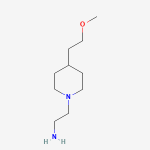 molecular formula C10H22N2O B1477007 2-(4-(2-Methoxyethyl)piperidin-1-yl)ethan-1-amine CAS No. 2097978-92-0