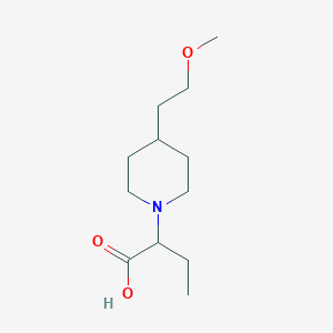 molecular formula C12H23NO3 B1477008 2-(4-(2-Methoxyethyl)piperidin-1-yl)butanoic acid CAS No. 2097943-15-0